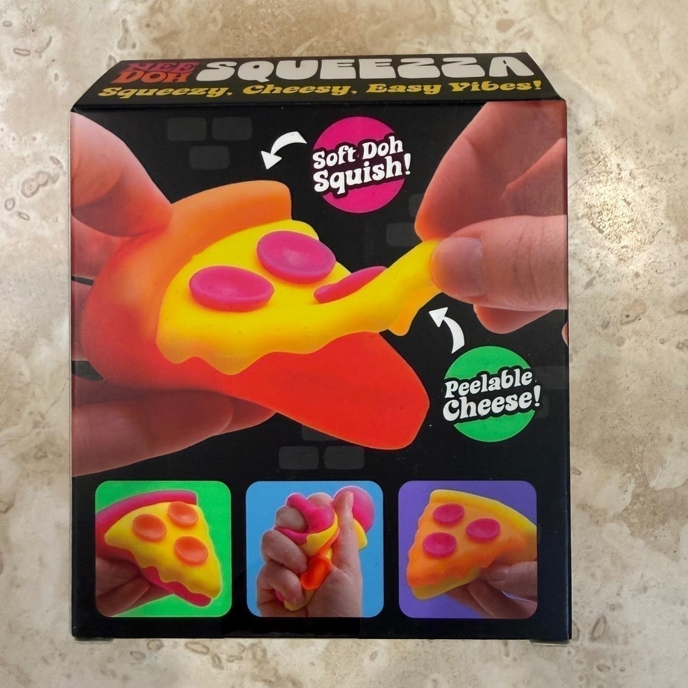 NeeDoh Squeezza Pizza Nee Doh Squishy Sensory Fidget Toy Stress Relief NEW - Picture 2 of 5